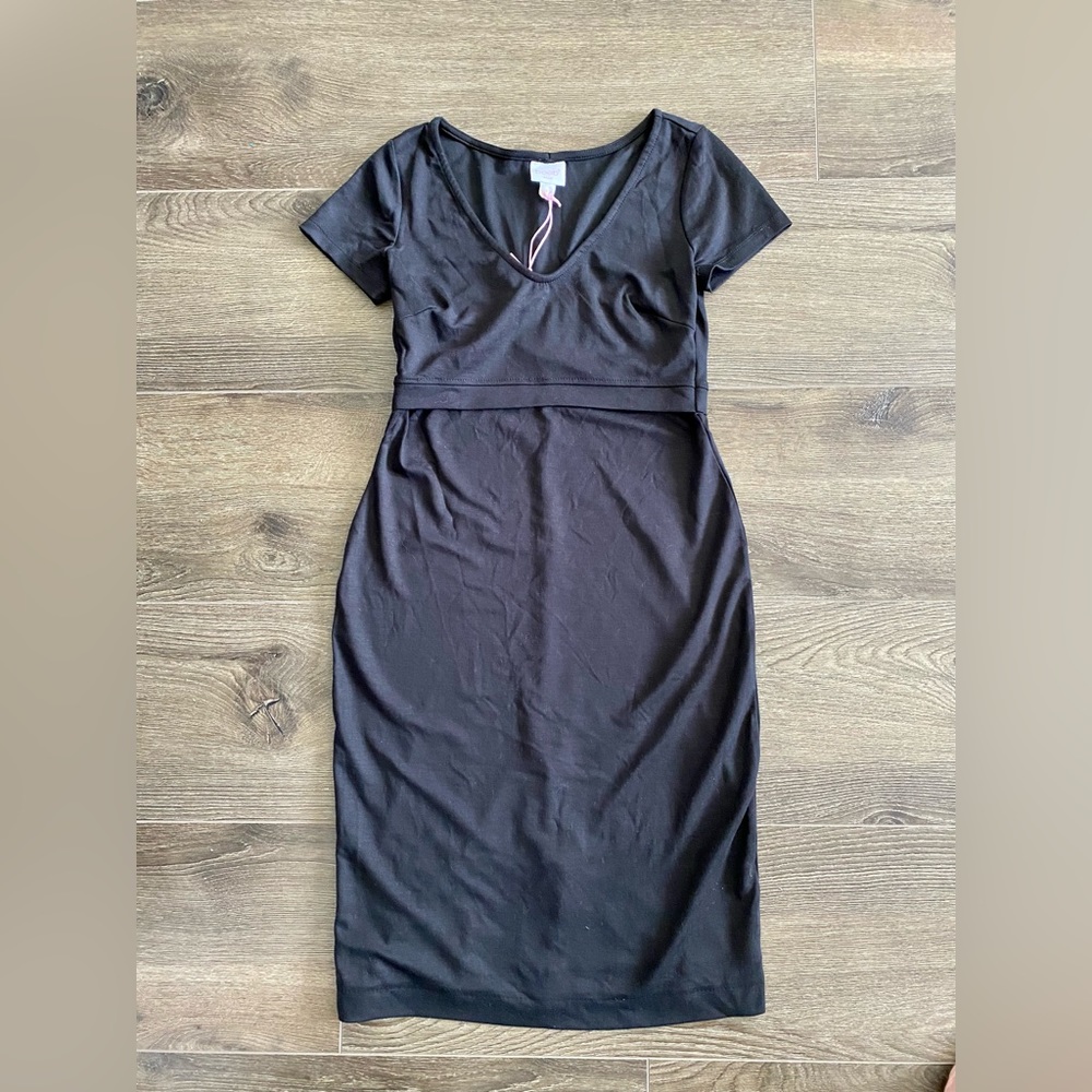 BOOB DESIGN LBD Audrey Lightweight Ponte Maternity and Nursing Dress Size S NWT
